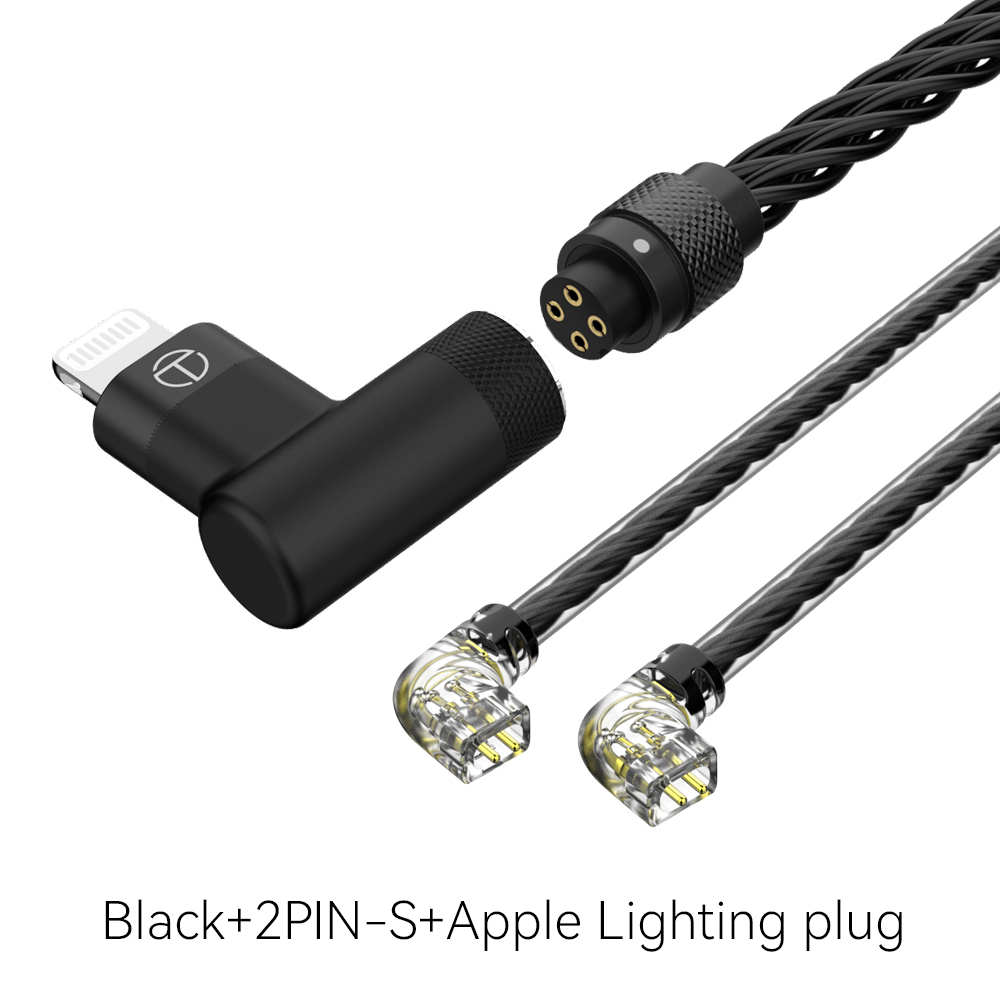 Dây Cáp Tai Nghe TRN TX T2 pro Mạ Vàng Đồng 8 Lõi Nâng Cấp Có Thể Tháo Rời Cho Apple Huawei Xiaomi