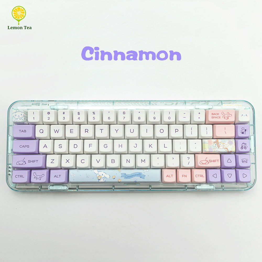 Cinnamon Keycaps XDA / MDA profile PBT Material Dye-Sublimation For 61/68/71/84/87/96/104