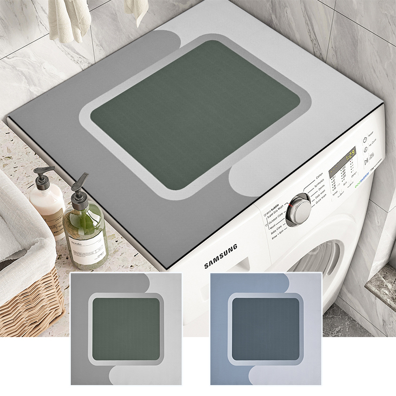 Thảm Lót Máy Giặt / Tủ Lạnh / Lò Vi Sóng Chống Bụi Thiết Kế Đơn Giản Sáng Tạo