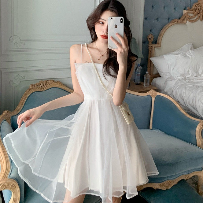 COZOK Đầm Không Tay Thời Trang Quyến Rũ Dành Cho Nữ