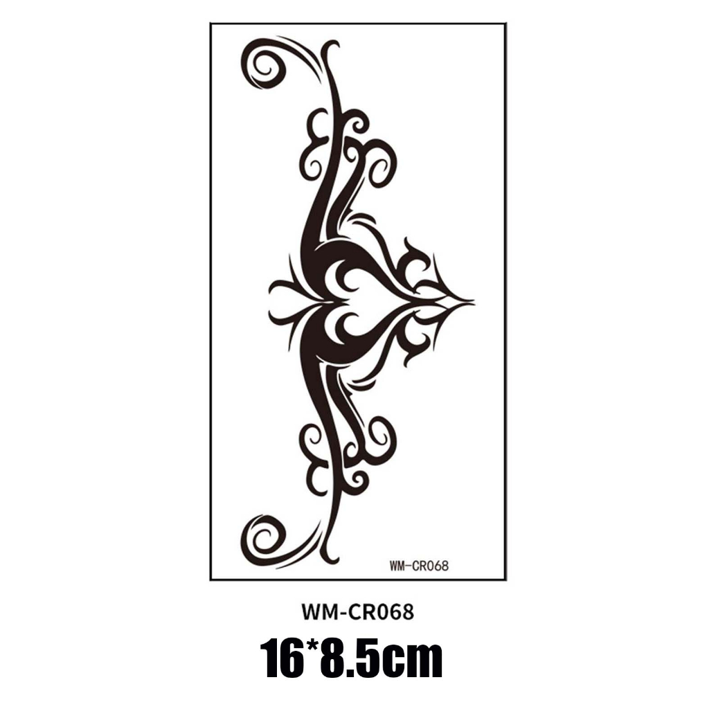 Hình Xăm Dán Tạm Thời Chống Thấm Nước Màu Đen