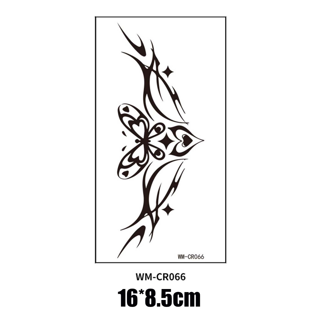 Hình Xăm Dán Tạm Thời Chống Thấm Nước Màu Đen