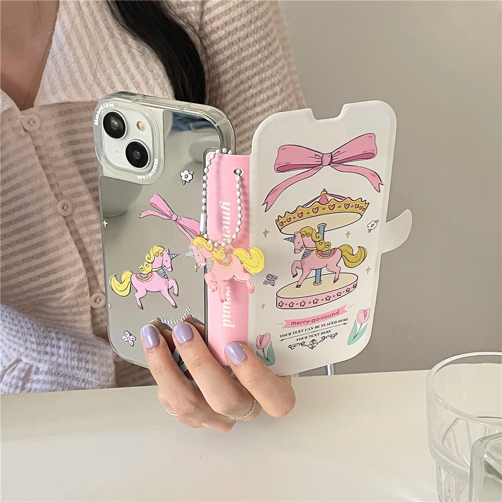 Ốp Điện Thoại Nắp Lật Mặt Gương Chống Sốc Cho iPhone14pro 13 12 pro max 11