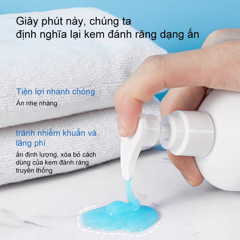 Kem đánh răng làm trắng làm trắng răng 250g  Giảm Vết Ố Vàng Trên Răng giảm sâu răng Giữ Hơi Thở Thơm Mát