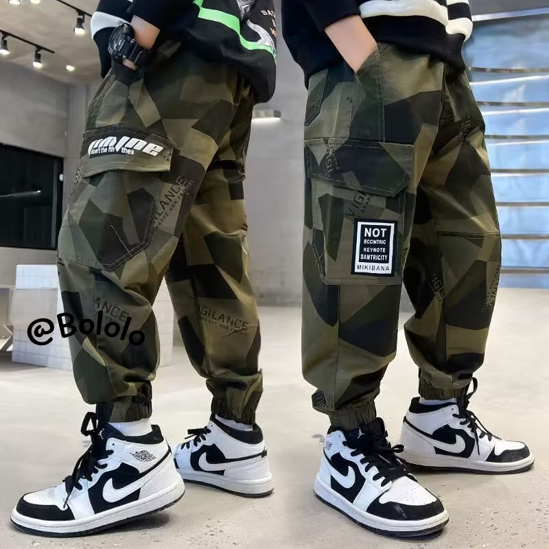 Bololo Quần Dài Dáng Rộng Họa Tiết Rằn Ri Thời Trang Mùa Hè Cá Tính Cho Nam