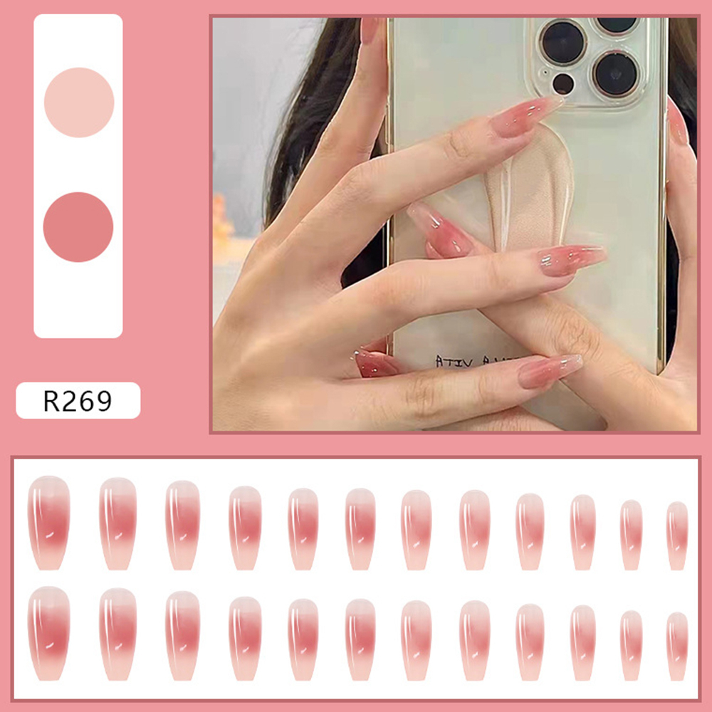 Set 24 Móng Tay Giả Màu Sắc Thời Trang Dành Cho Nữ R201-R250