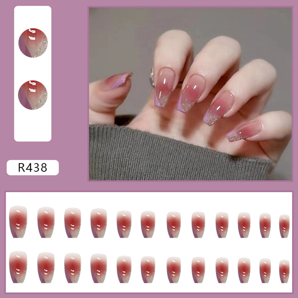 Set 24 Móng Tay Giả Màu Sắc Thời Trang Dành Cho Nữ R201-R250