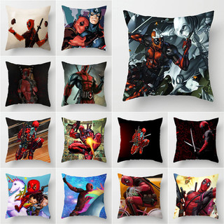 Vỏ Gối 45 * 45cm In Hình Deadpool Sáng Tạo