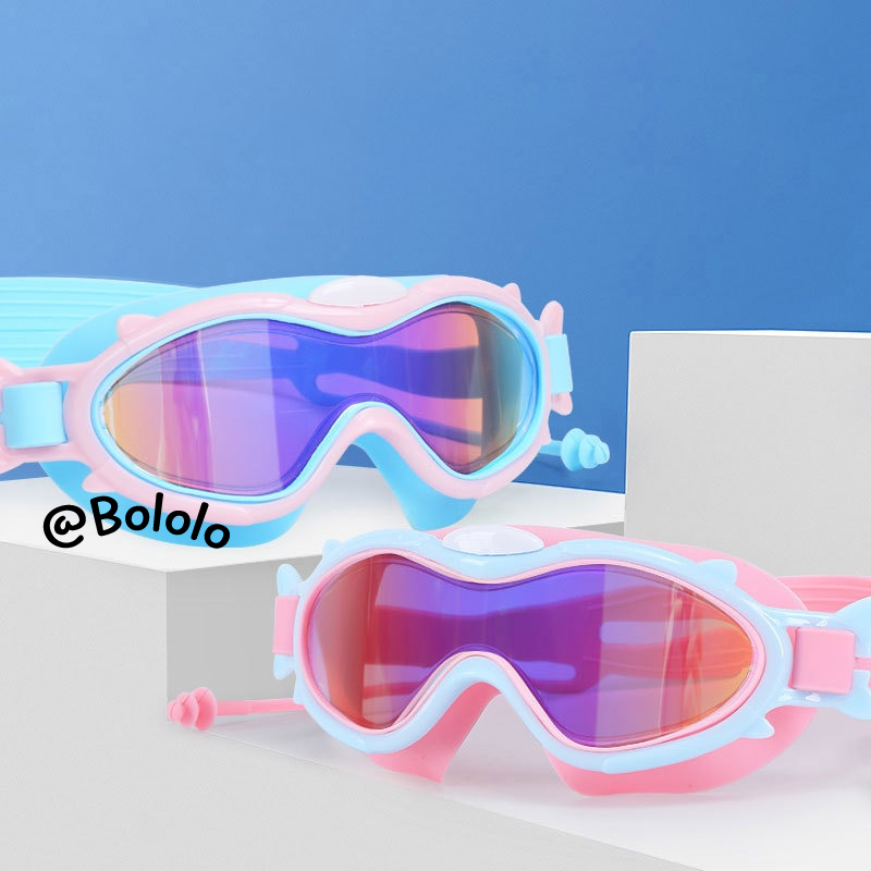 Bololo Kính Bơi Chống Sương Mù Không Thấm Nước Màu Macaron Mới Cho Trẻ Em