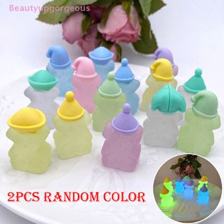 Set 2 Phụ Kiện Resin Huỳnh Quang Hình Rắn / Gấu DIY Trang Trí Nhà Cửa