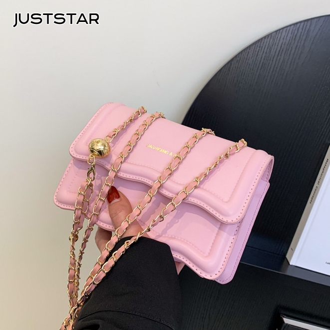JUSTSTAR Túi Xách Đeo Vai Kiểu Vuông Nhỏ Thời Trang Sành Điệu Dành Cho Nữ