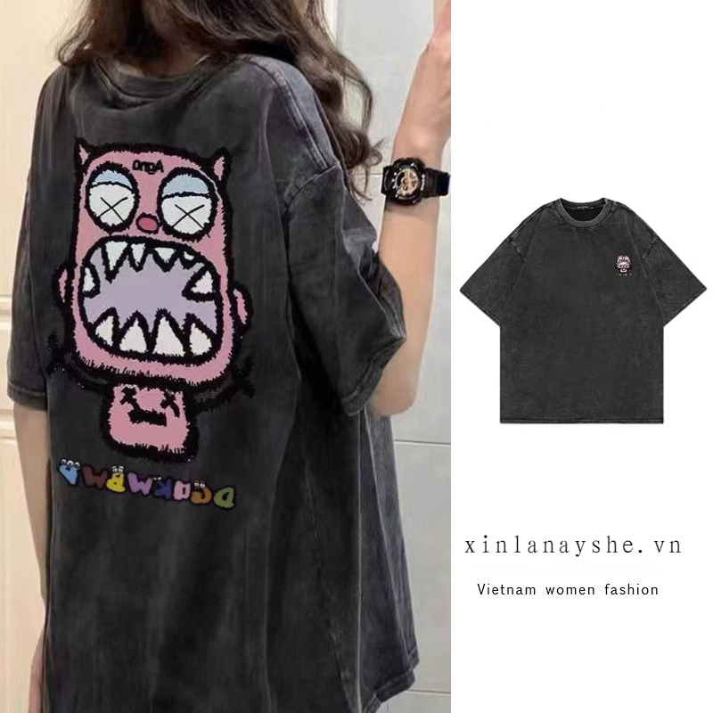 Áo Thun Tay Ngắn Chất Liệu 100% Cotton Cao Cấp Thời Trang Dành Cho Cả Nam Và Nữ