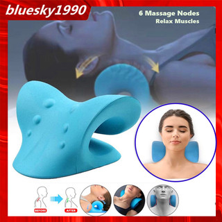 Gối Mát Xa massage Thư Giãn Vai Và Cổ Giảm Đau Tiện Lợi Giãn Vai Cổ Chỉnh Cột Sống Cổ mát xa giảm