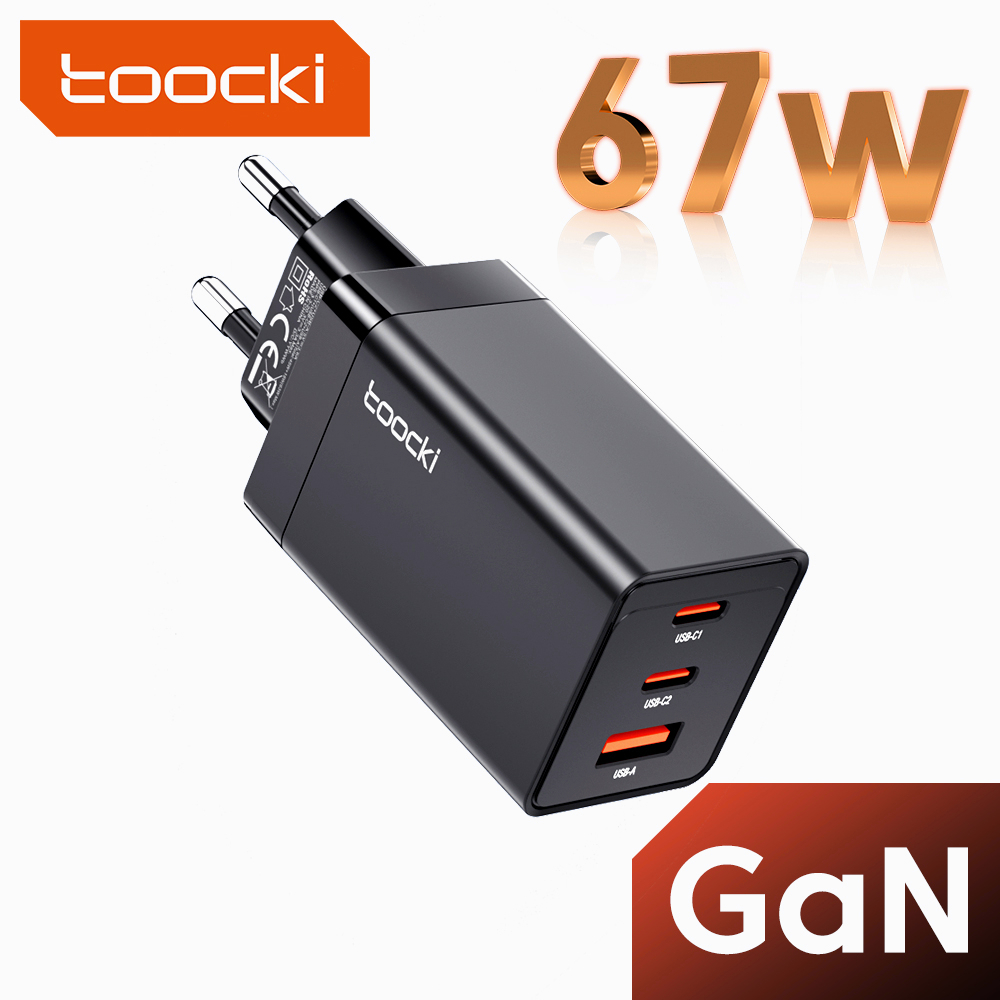 Củ sạc nhanh TOOCKI 67W cổng USB C QC4.0 PD 3.0 PD 40W Type C đa năng tiện lợi