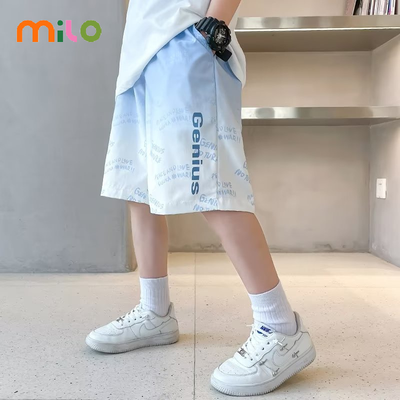 Milo Áo Thun Ngắn Tay Màu gradient Phong Cách Hàn Quốc Thời Trang Mùa Hè Cho Bé Trai