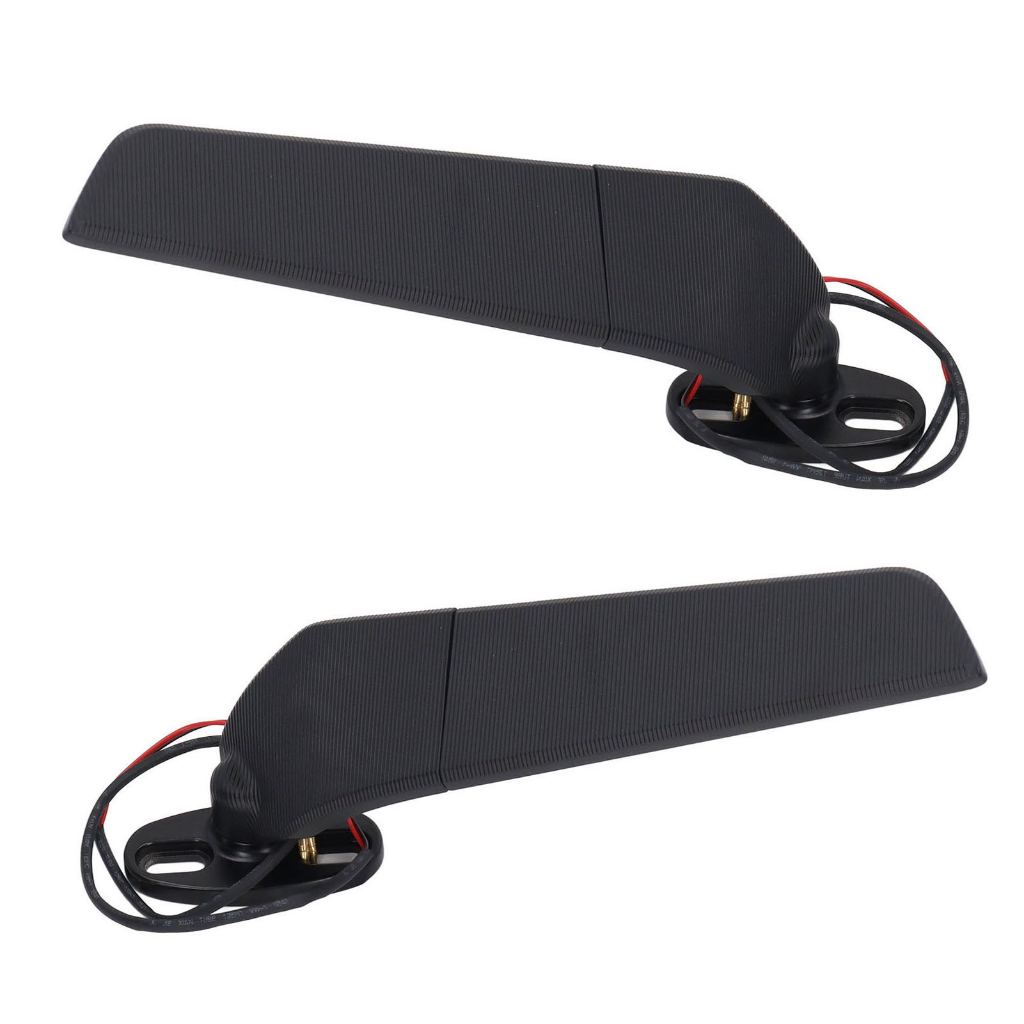 Motorlife Xe Máy Thể Thao Trái Bên Phải Cánh Gương Xoay Chiếu Hậu Có Đèn LED Thay Thế Cho Ninja 250 300 H2 H4