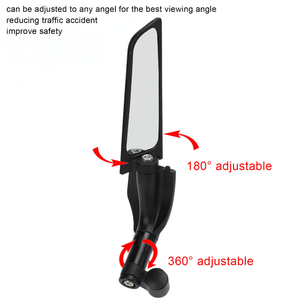 Motorlife 2 Chiếc Xe Máy Cánh Gương Tay Lái Có Thể Điều Chỉnh Chiếu Hậu Thay Thế Cho S1000RR 2015 ‑ 2021