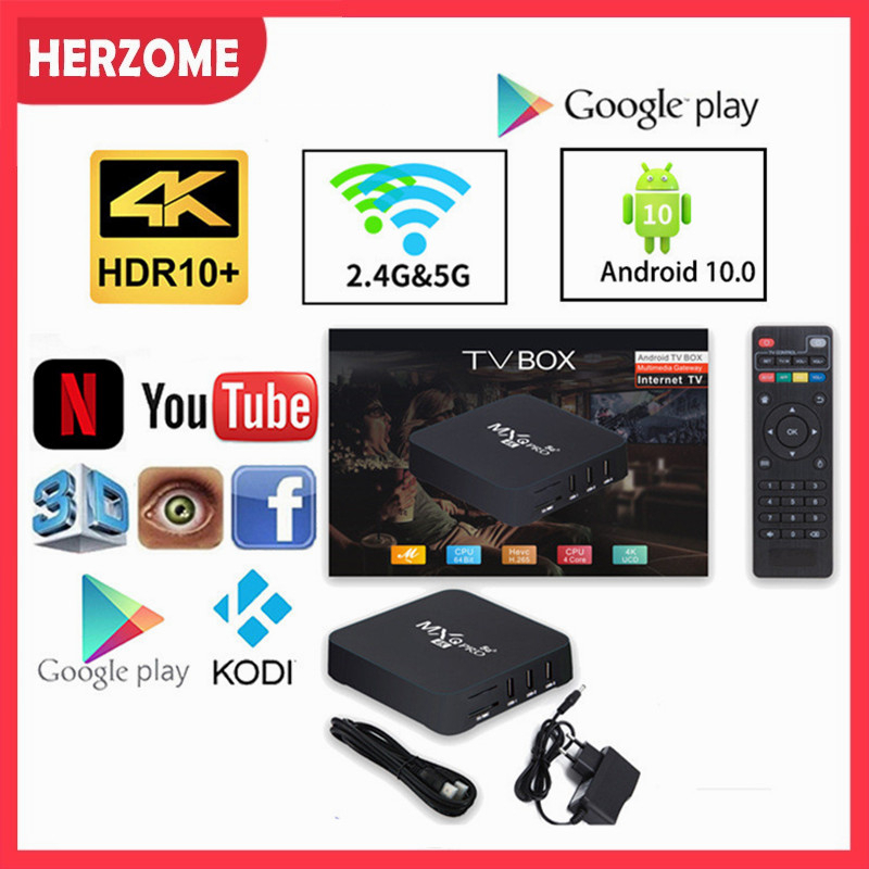 Đầu TV Thông Minh M XQ PRO 4K 5G 2023 Android 10.0 16GB 256GB ChấT LượNg Cao