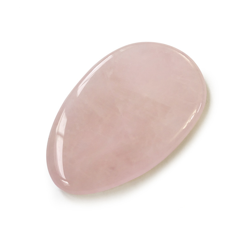 Cây Lăn Mát Xa Mặt Bằng Pha Lê Hình Trái Tim Màu Hồng Ngọc Bích Tự Nhiên