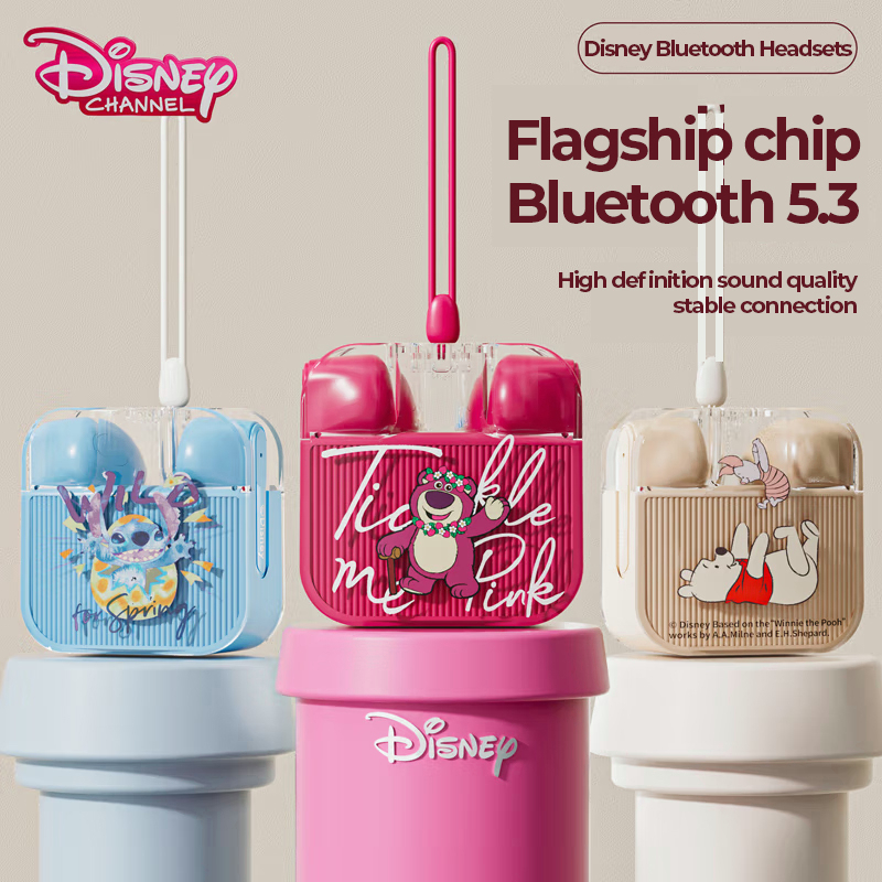 Disney Q53 Tai Nghe Bluetooth 5.3 Không Dây Cảm Ứng Thông Minh Hai Chế Độ Kèm Mic