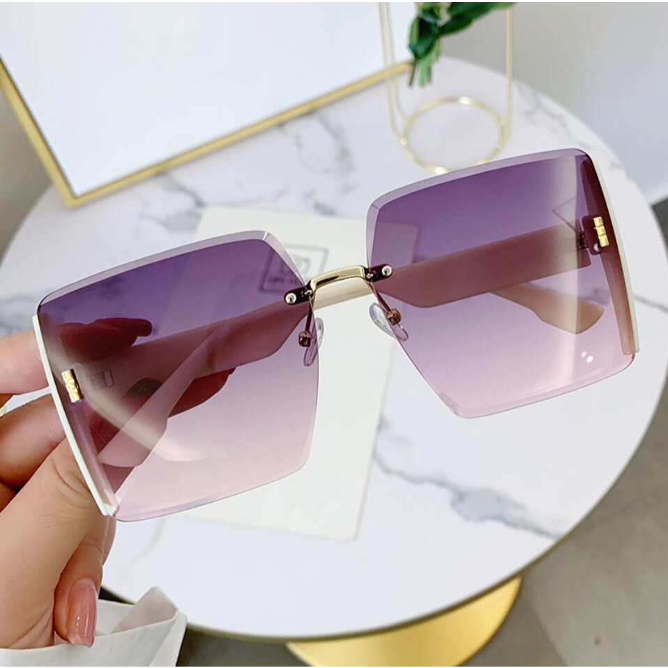 Kilii Kính Mát Gọng Vuông Chống Tia UV400 Thời Trang Cho Nữ