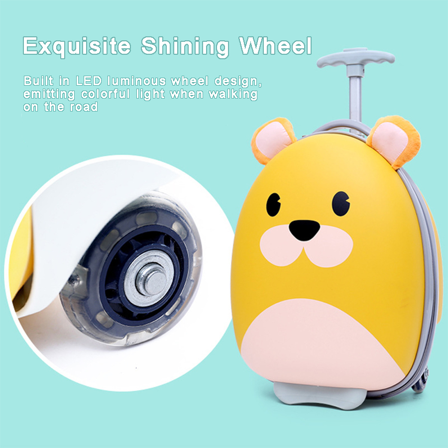 Vali Kéo 16 Inch Bằng Eva Chống Thấm Nước Họa Tiết Hoạt Hình Dễ Thương Cho Bé