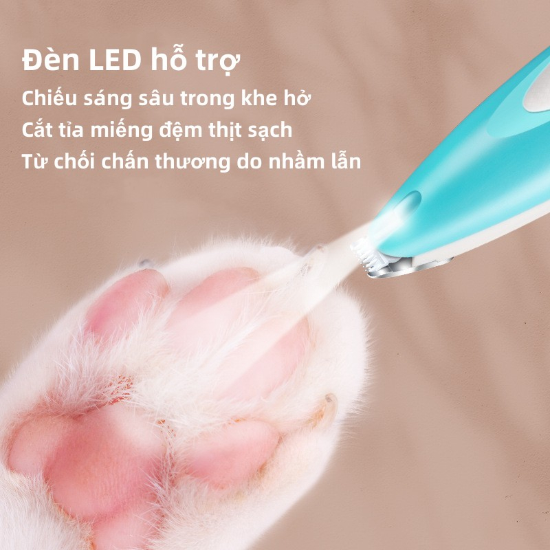 Tông đơ cạo lông móng DORRIKEY LI0507 có đèn LED cho chó mèo