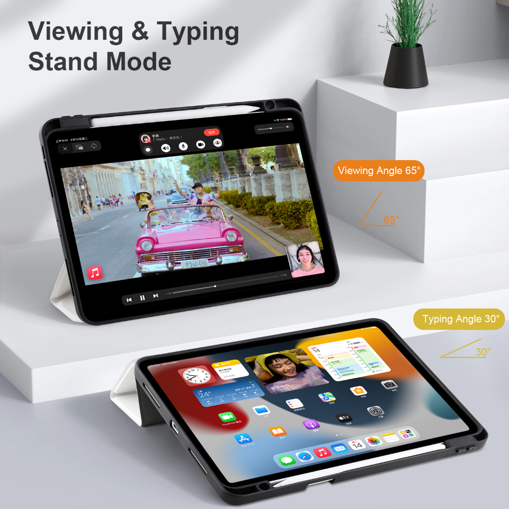 Bảo Vệ Ốp Máy Tính Bảng Bằng Acrylic Chống Sốc Cho iPad Pro 12.9 11inch M2 M1 Chip 2022 2021 2020 Air5 Air4 10.9inch iPad 10.9 10th