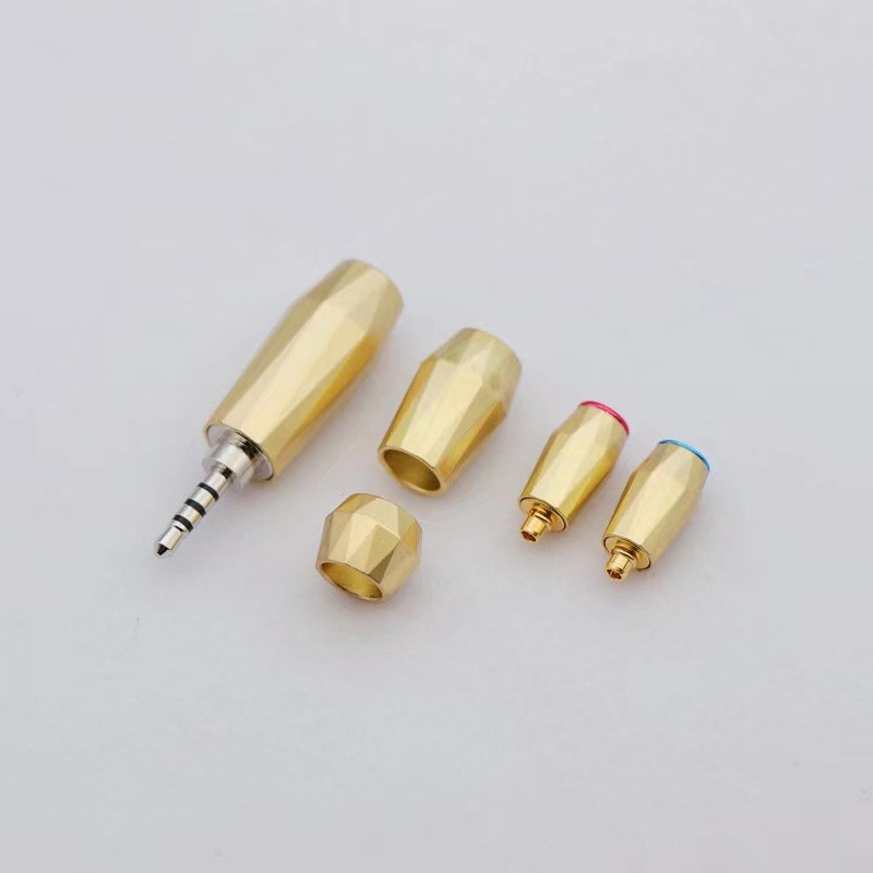 One Bộ Đầu Cắm Tai Nghe Mạ Vàng / Bạc 3.5mm 4.4mm 2.5mm Diy