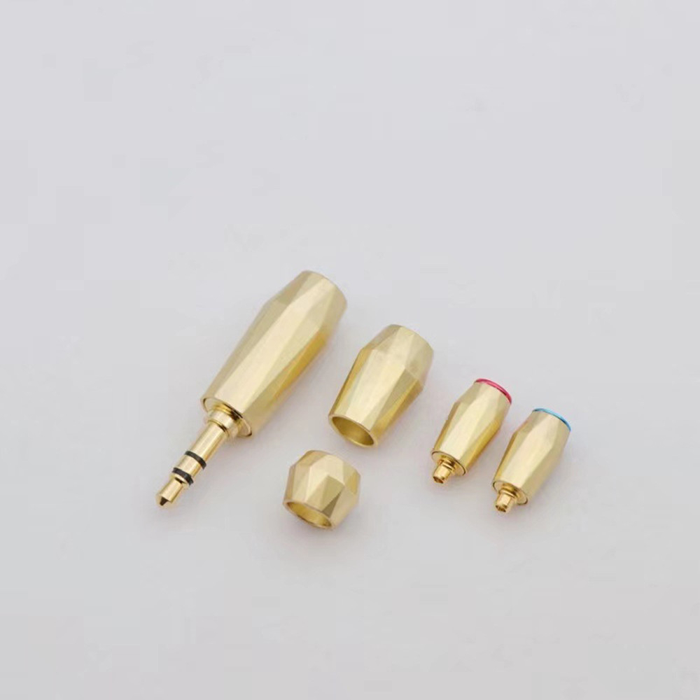 One Bộ Đầu Cắm Tai Nghe Mạ Vàng / Bạc 3.5mm 4.4mm 2.5mm Diy