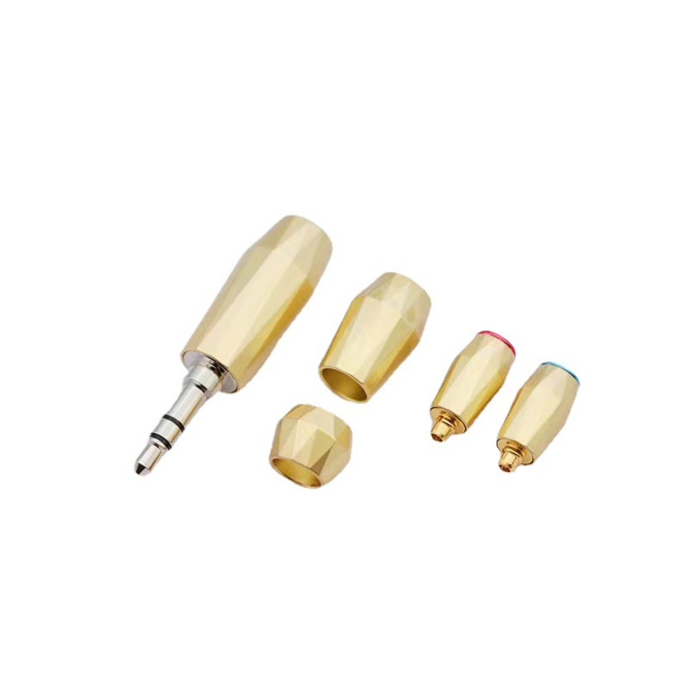 One Bộ Đầu Cắm Tai Nghe Mạ Vàng / Bạc 3.5mm 4.4mm 2.5mm Diy
