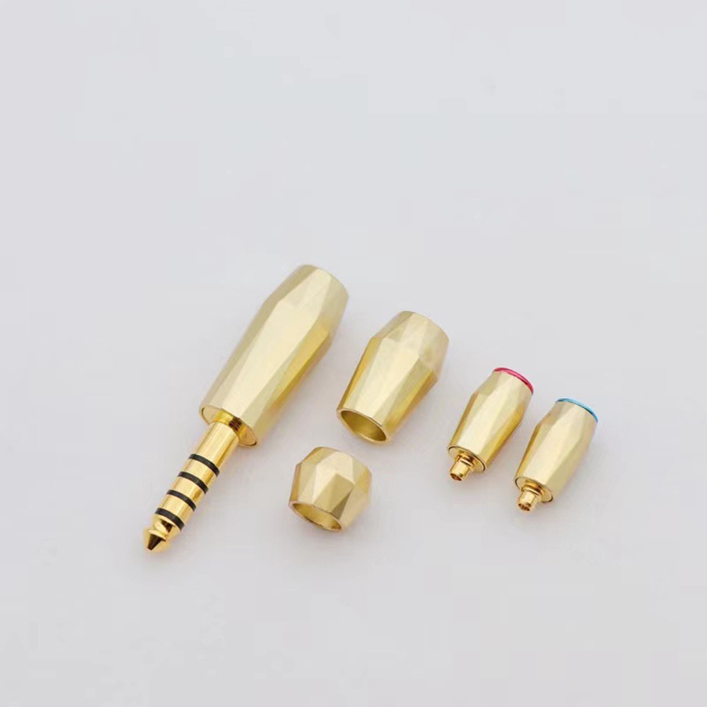 One Bộ Đầu Cắm Tai Nghe Mạ Vàng / Bạc 3.5mm 4.4mm 2.5mm Diy