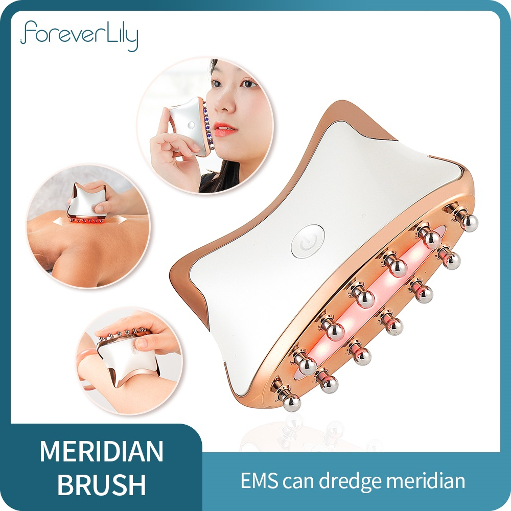 Bàn chải massage mặt FOREVERLILY sử dụng điện EMS đa năng 2 trong 1