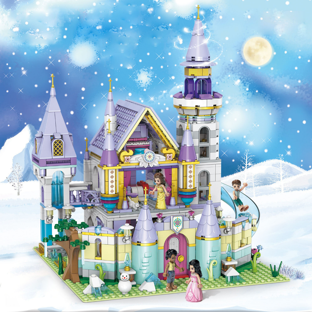 Mô Hình Lắp Ráp Lâu Đài Băng Giá Elsa