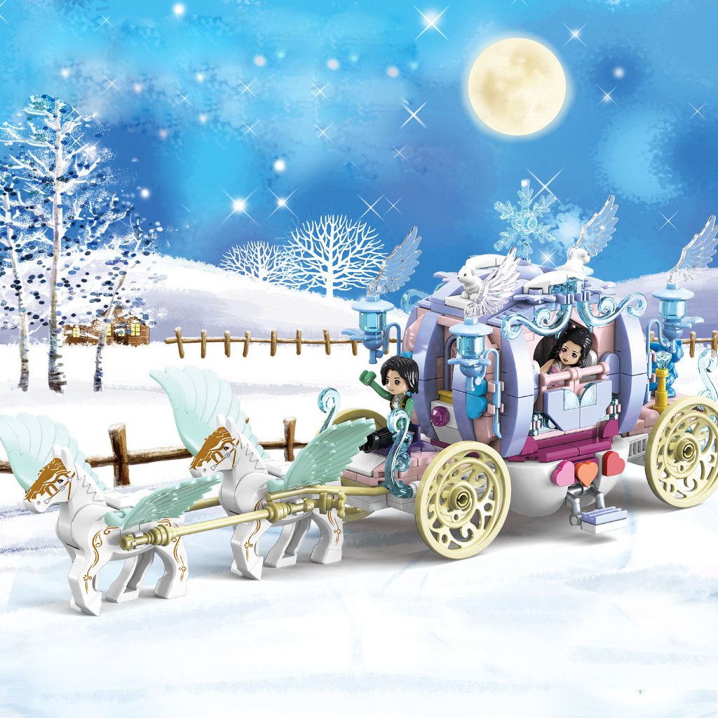 Mô Hình Lắp Ráp Lâu Đài Băng Giá Elsa