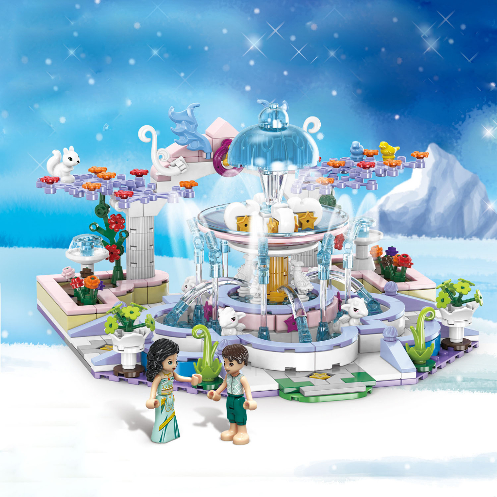 Mô Hình Lắp Ráp Lâu Đài Băng Giá Elsa