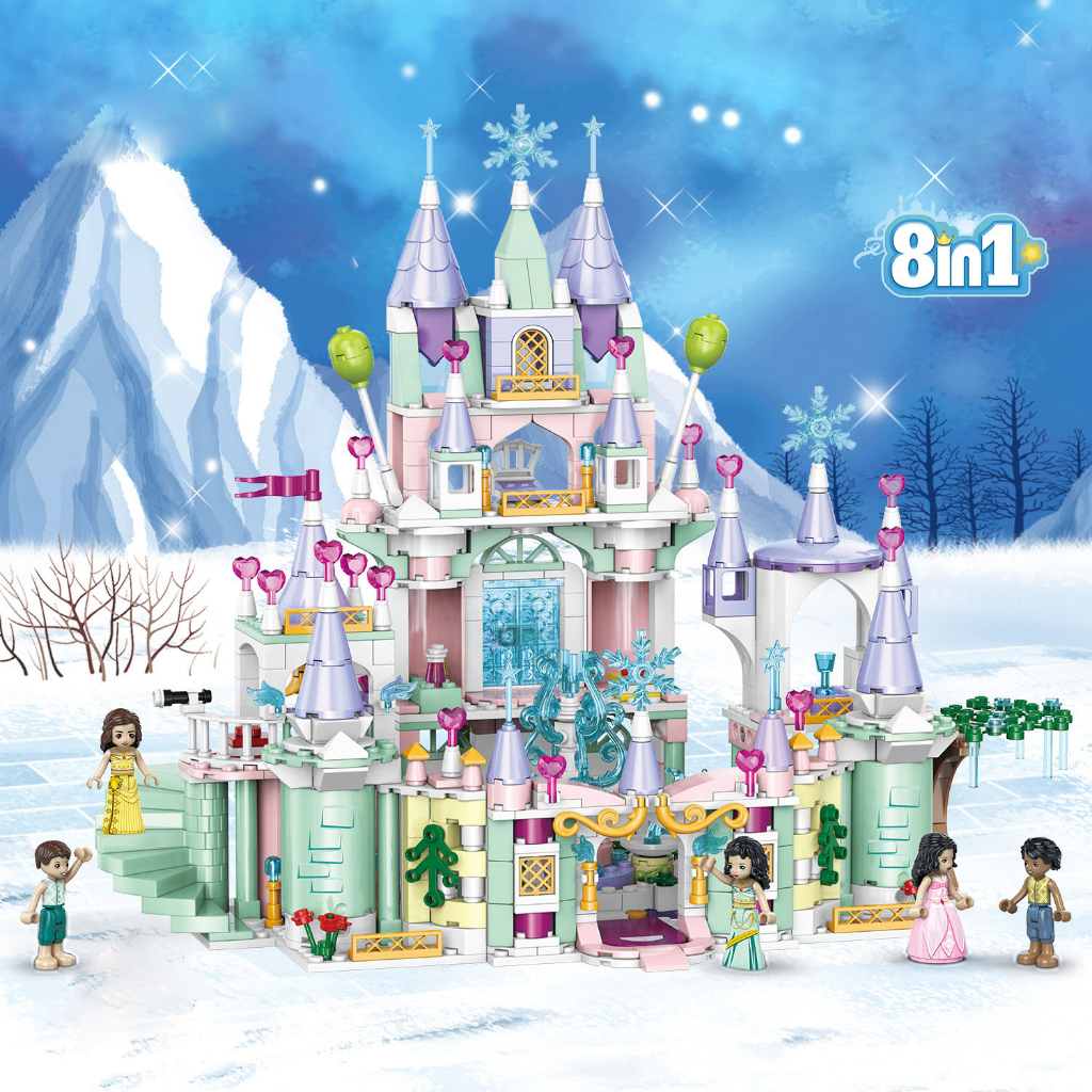 Mô Hình Lắp Ráp Lâu Đài Băng Giá Elsa