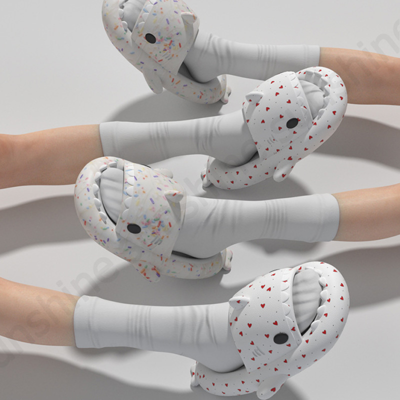 Dép Quai Ngang , Dép Cá Mập Phối Nhiều Màu Dễ Thương Cho Nam Nữ