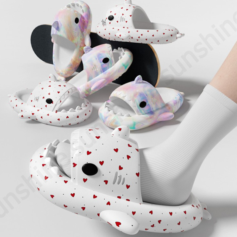 Dép Quai Ngang , Dép Cá Mập Phối Nhiều Màu Dễ Thương Cho Nam Nữ