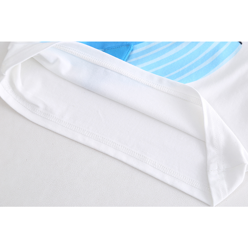 Set Áo Thun Ba Lỗ + Quần Short Cotton In Hình Cá Voi Hoạt Hình Thời Trang Mùa Hè Cho Bé 80-120cm