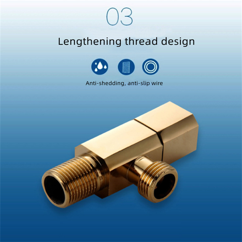 Van Điều Khiển Nước Nóng Lạnh G1 / 2 Bằng Đồng Thau Mạ Vàng