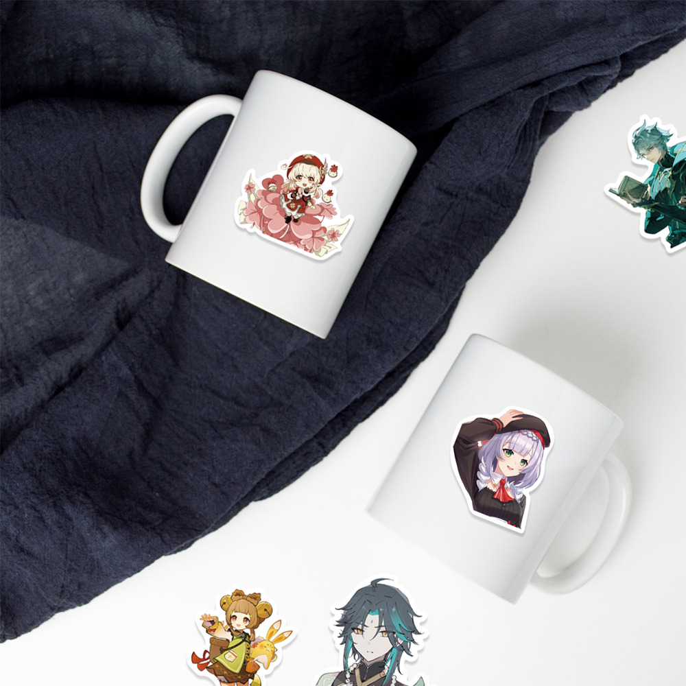 Bộ 50 Miếng Dán Anime Dễ Thương Dùng Trang Trí Laptop Hành Lý Ván Trượt