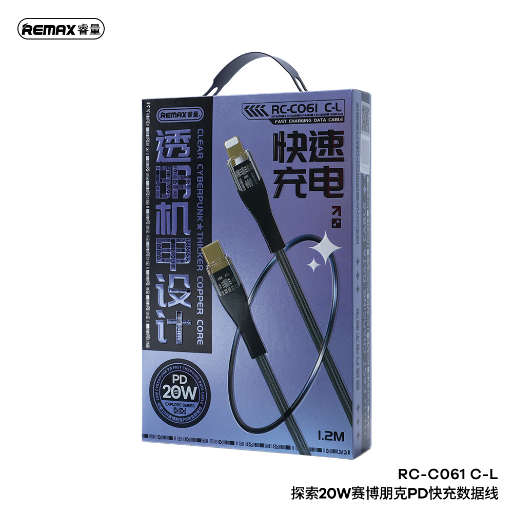 Dây Cáp Sạc Nhanh REMAX RC-C061  & RC-C062  Discovery Series 100W cyberpunk PD