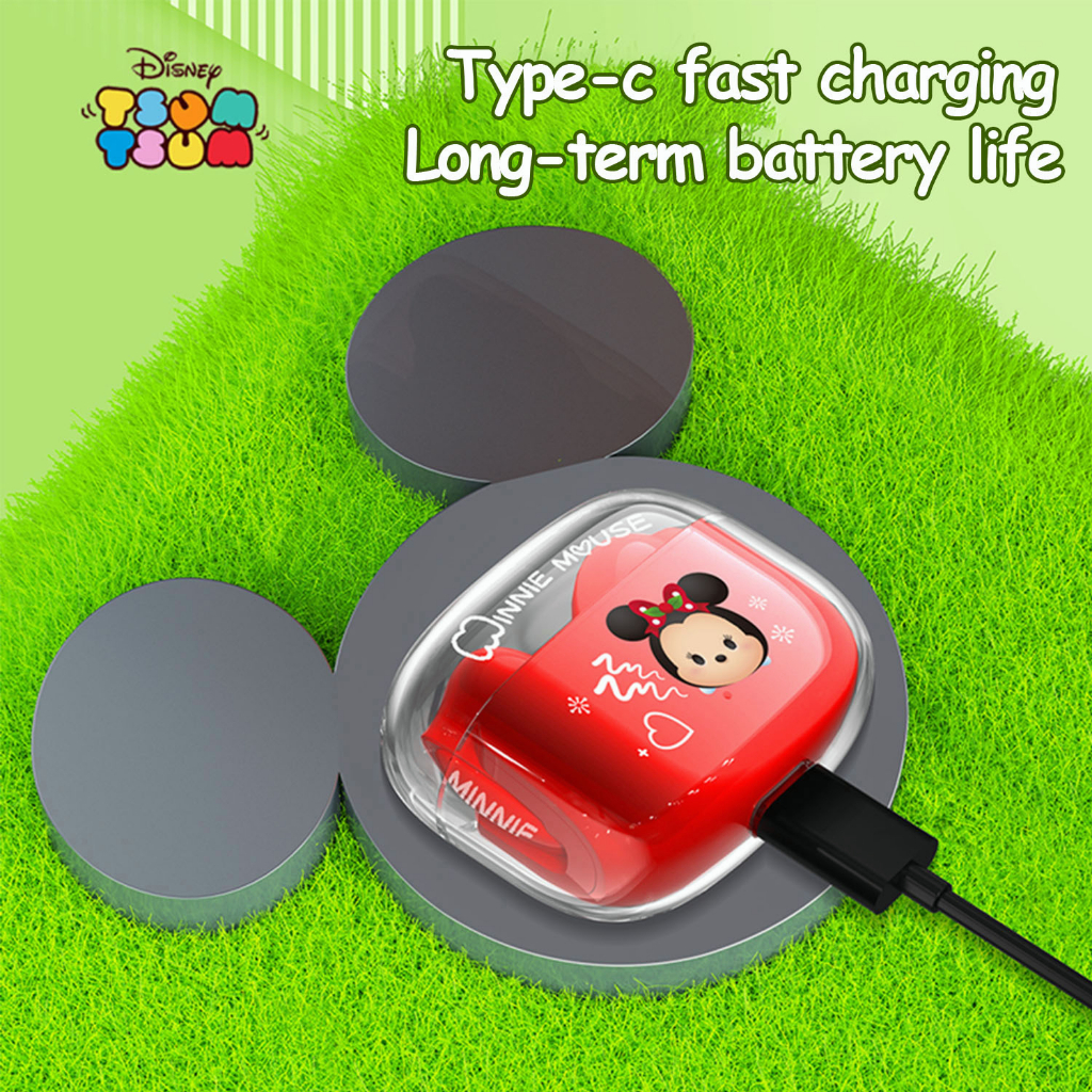 Tai Nghe Nhét Tai Bluetooth 5.3 DB4 Không Dây Chống Nước Giảm Tiếng Ồn Họa Tiết Hoạt Hình Disney