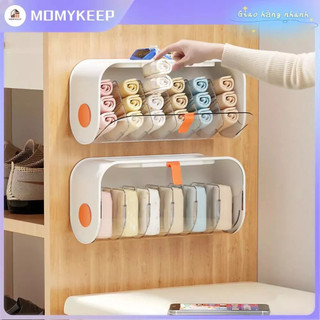 Hộp đựng đồ lót tất vớ treo tủ, hộp chia ngăn đựng đồ lót, khay nhựa đựng đồ lót tiện dụng