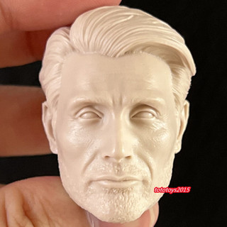 Đầu mô hình nhân vật mikkelsen tỉ lệ 1 / 6 12 "