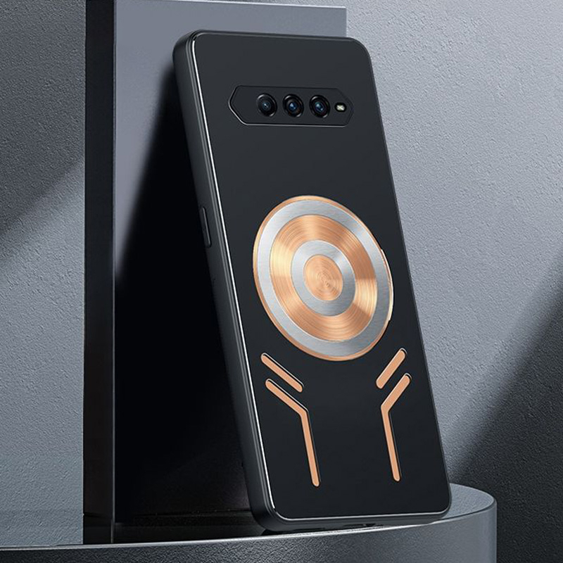 Ốp Điện Thoại Hợp Kim Nhôm Thoáng Khí + Bộ Tản Nhiệt Màu Đen Cá Mập Cho Black Shark 4 Pro 5 RS 5RS 4s Pro