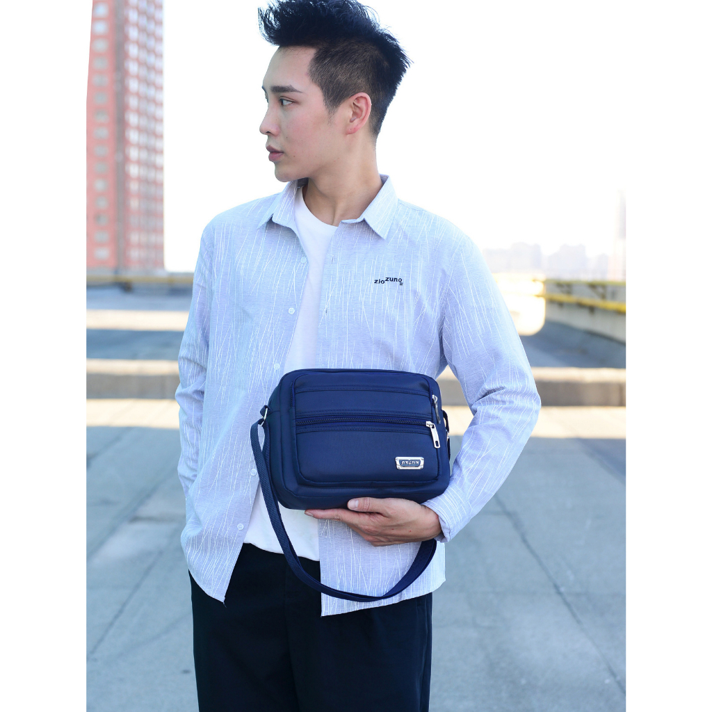 Túi đeo vai MOWEIKAIDI thiết kế giản dị thời trang dành cho nam