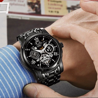 Đồng hồ nam đồng hồ cơ nam đồng hồ nam dây da đồng hồ nam dây da cao cấp hãng dây da cao cấp có lịch ngày kiểu dáng thời trang vintage đẹp giá rẻ