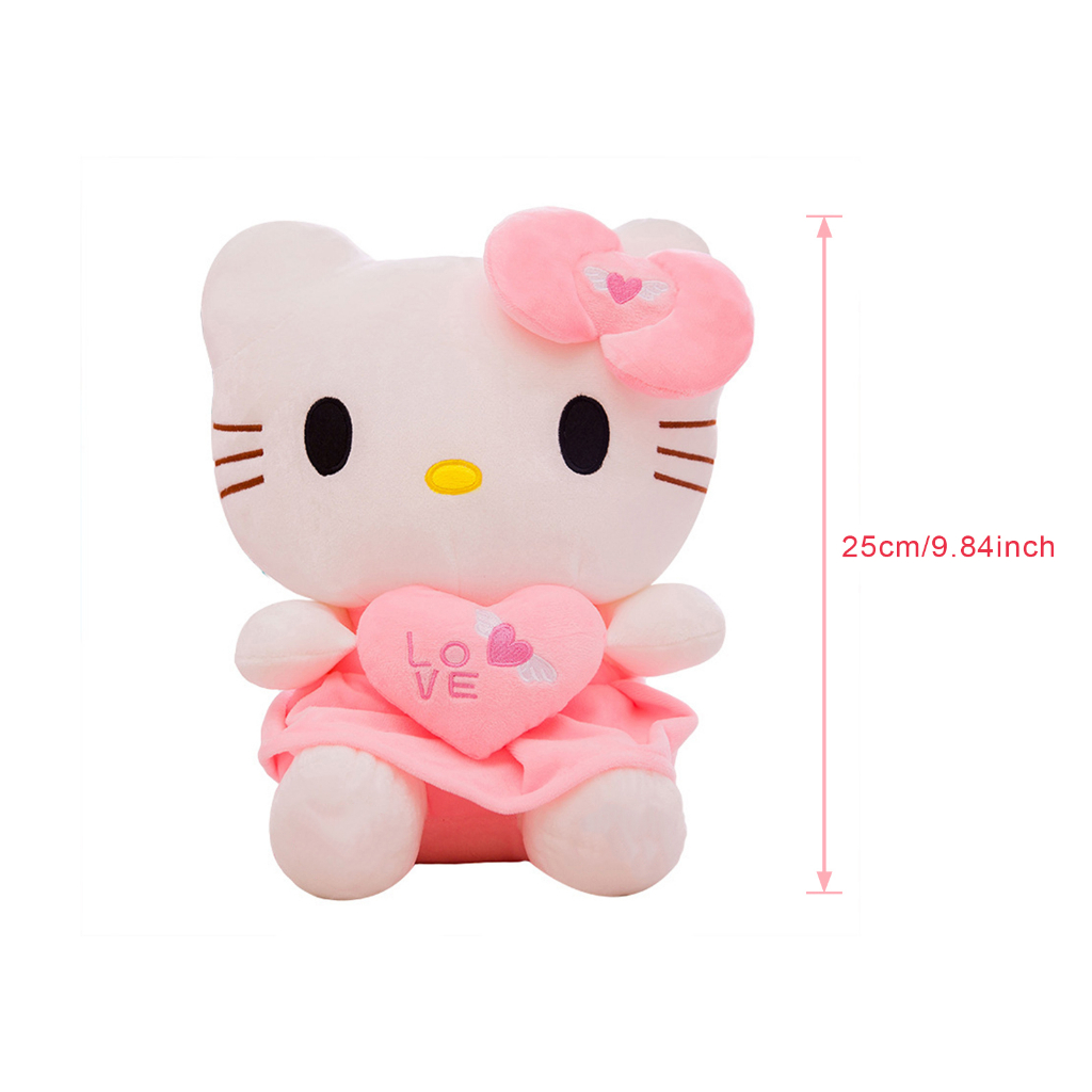 Gấu bông Mèo Hello Kitty  Thú Nhồi Bông Hình Mèo Hello Kitty  Đáng Yêu 25cm WHYME